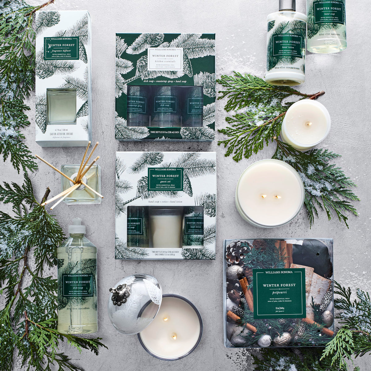 Winter Forest Decorative Ornament Candle