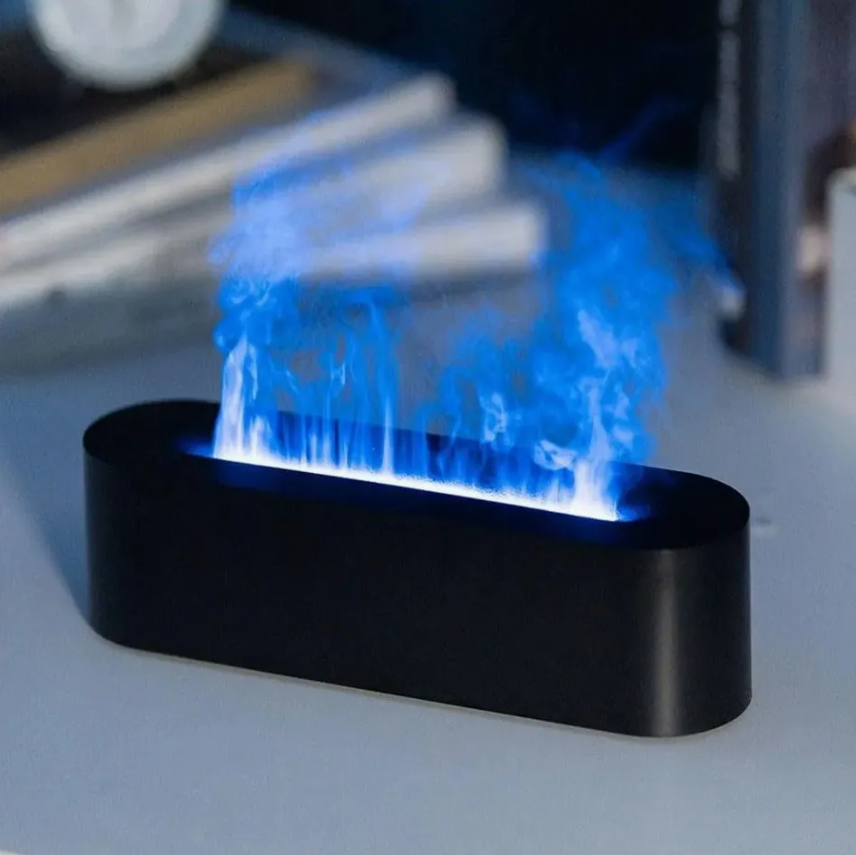 Home Humidifier with Colorful LED Flame