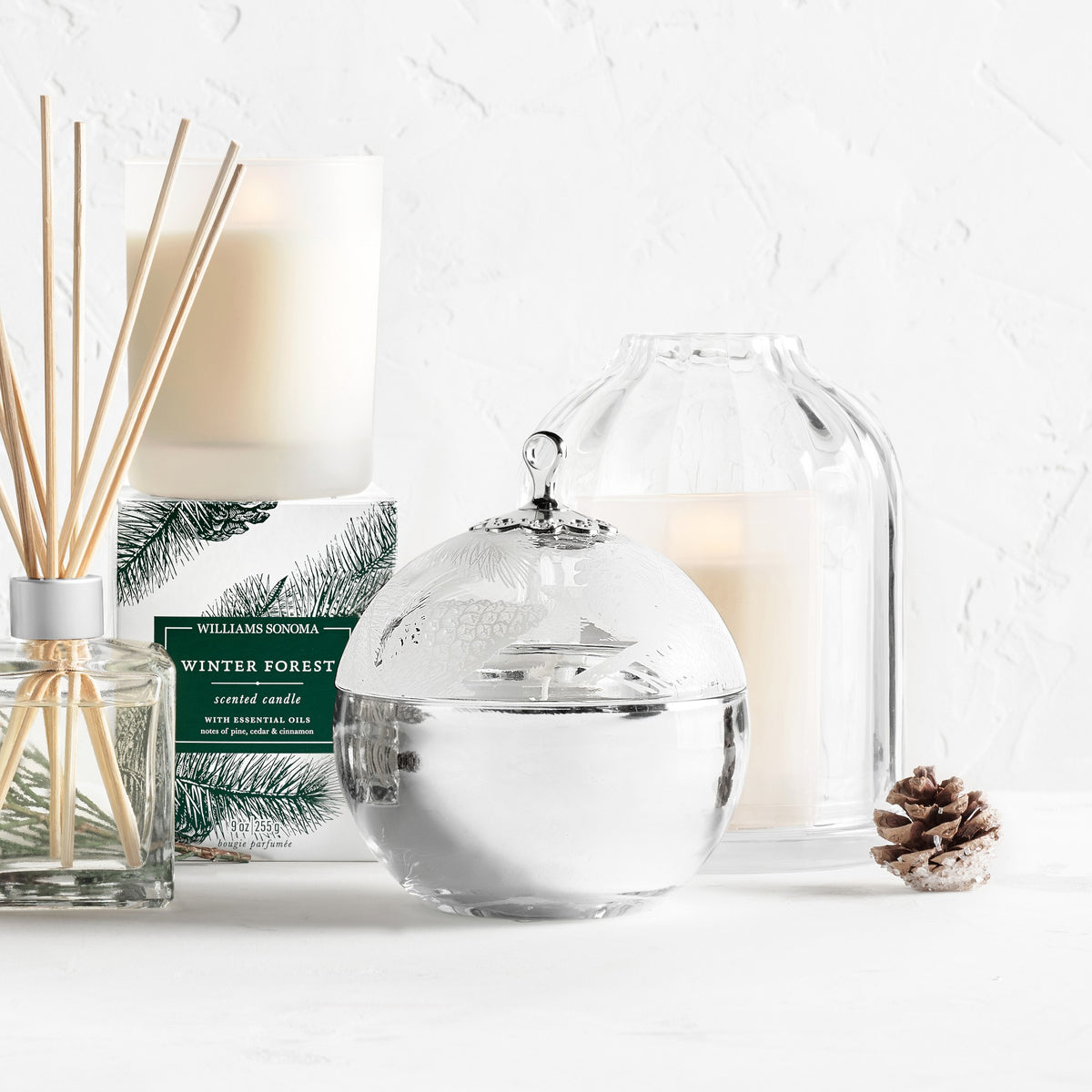 Winter Forest Decorative Ornament Candle